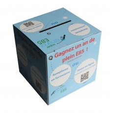 Urne en carton format 15cm de côté