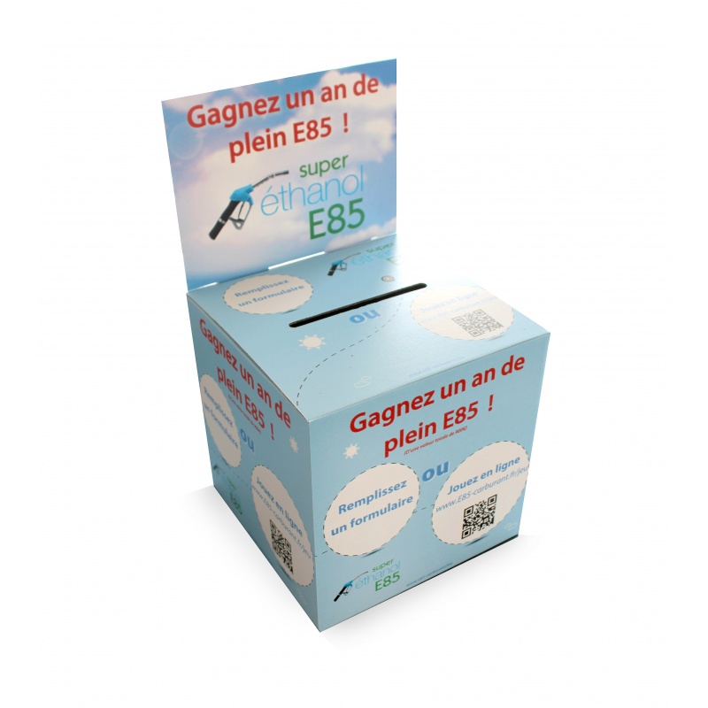 Urne en carton format 15cm de côté BIKOM Urnes en carton