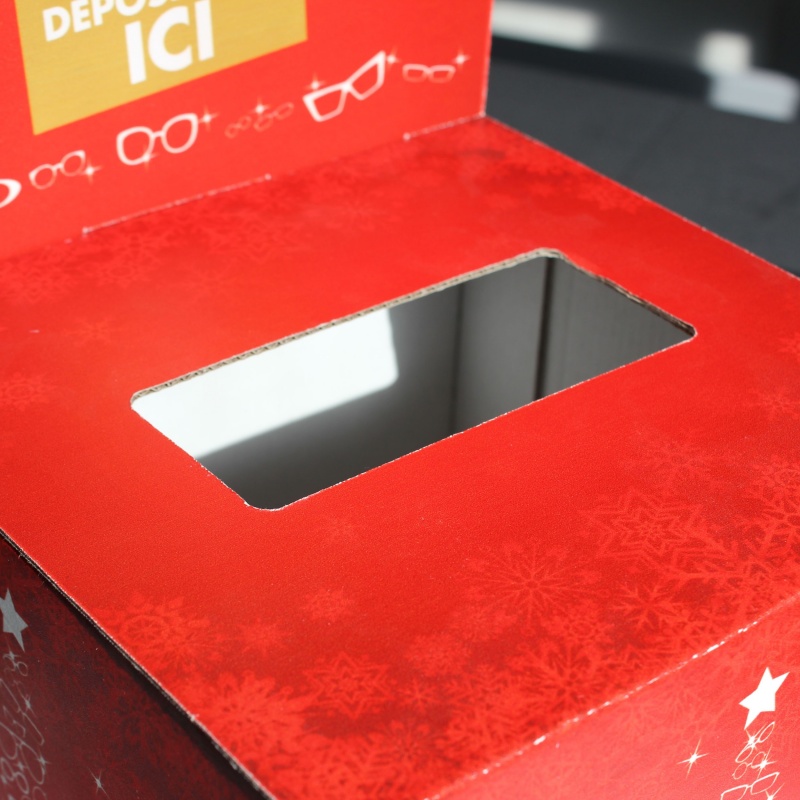 Urne en carton pour lunette  Urnes en carton