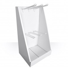 Présentoir à broches personnalisable, 6 broches, 240 x 200 x 450 mm