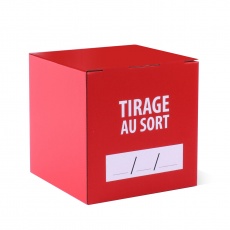 Urne en carton imprimée 30 x 30 x 30 cm BIKOM Urnes en carton