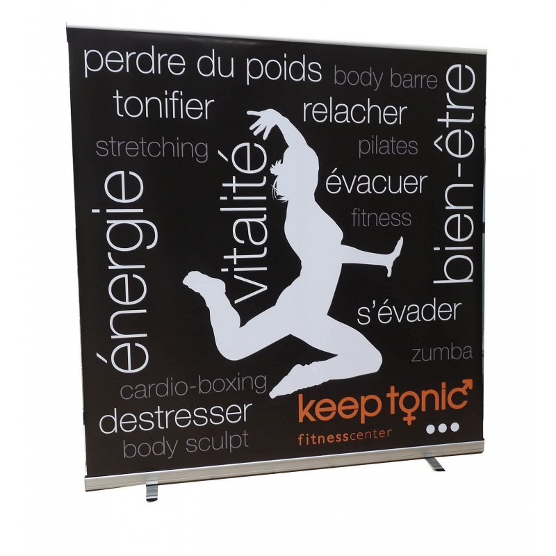Roll-up XL 200x200cm BIKOM RollUp, kakemono