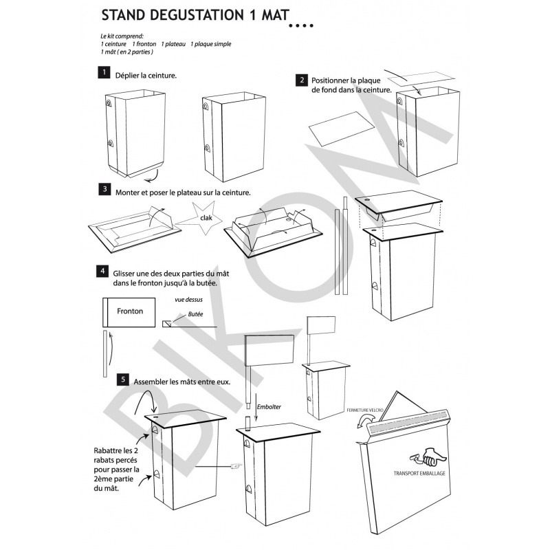 fabricant_plv_Stand en carton ou comptoir pour démontration
