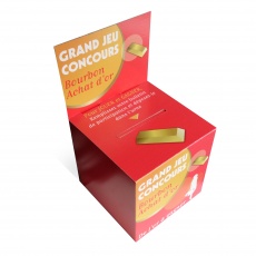BIKOM Urne en carton 15 x 15 x 15 cm sur carte