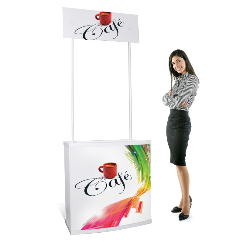 fabricant_plv_Comptoir stand de démonstration en pvc