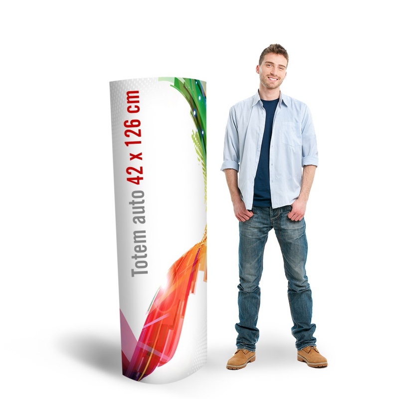 Totem automatique 42 x 126 cm  Totem carton automatique