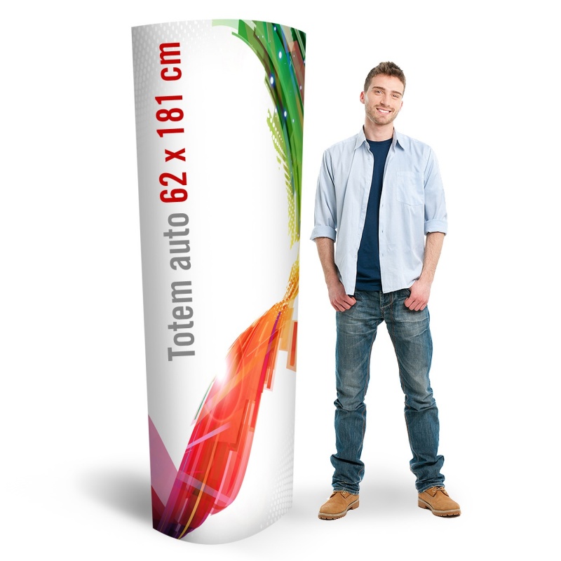 Totem automatique 62 x 181 cm  Totem carton automatique