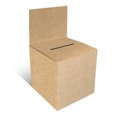 BIKOM Urne en carton 15 x 15 cm Kraft