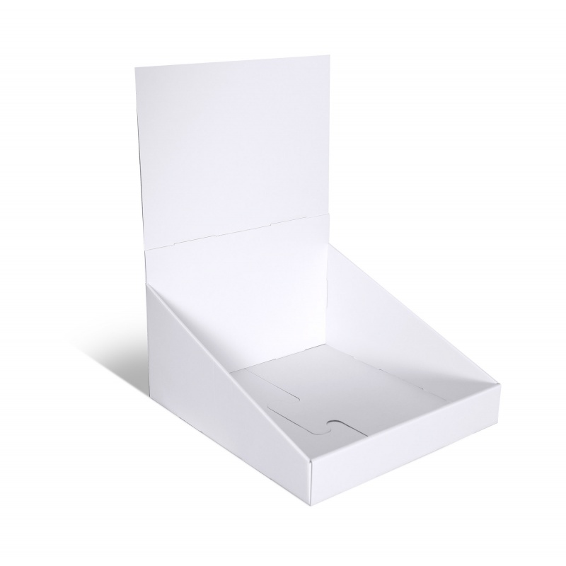Présentoir de comptoir en carton imprimé BIKOM Présentoirs en carton