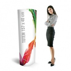 Totem carton 157 x 40 cm Eco