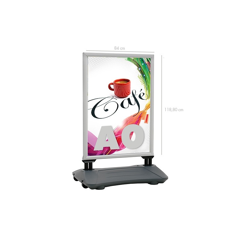Porte affiche A0 BIKOM Chevalet de trottoir, porte affiche, cadre