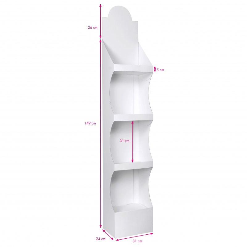 fabricant_plv_PLV en carton Blanc 31 x 24 x 175 cm