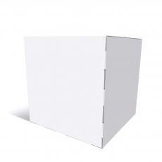 BIKOM Cube 40 x 40 x 40 cm en blanc