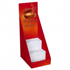 Présentoir en carton personnalisable, 3 étages, 400 x 190 x 140 mm BIKOM Présentoirs en carton