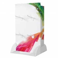 PLV carton de comptoir à broche BIKOM Présentoirs en carton