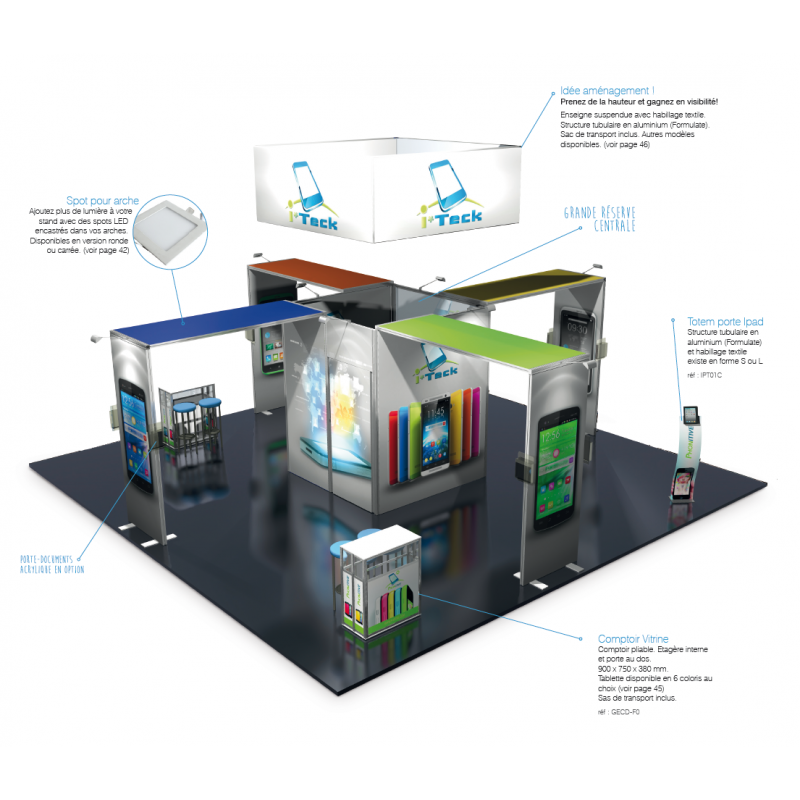 BIKOM Stand 49m2 modulaire