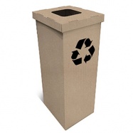 Poubelle et corbeille en carton