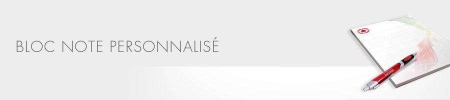 Bloc note personnalisé