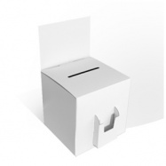 Urne en carton blanche ou kraft